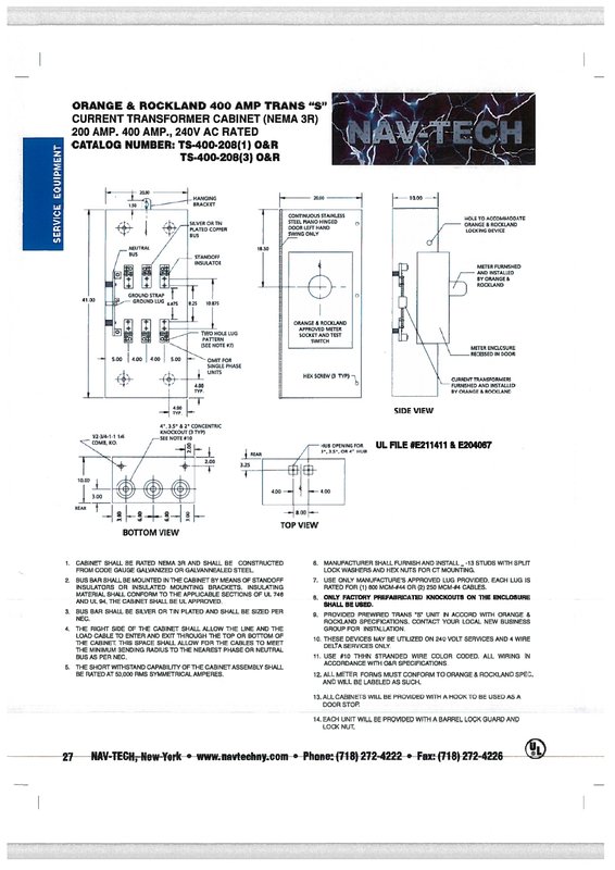 NAV-OR-TS400-208-1 & NAV-OR-TS400-208-3 drawing